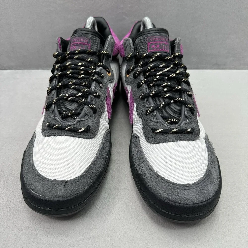 Converse‎ Fastbreak Mid Womens Sz 8.5 Skate Shoes Dark Matter Cordura Suede Grey